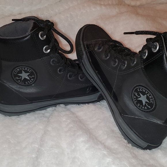 Leather High Top Converse 2y - Picture 3 of 7